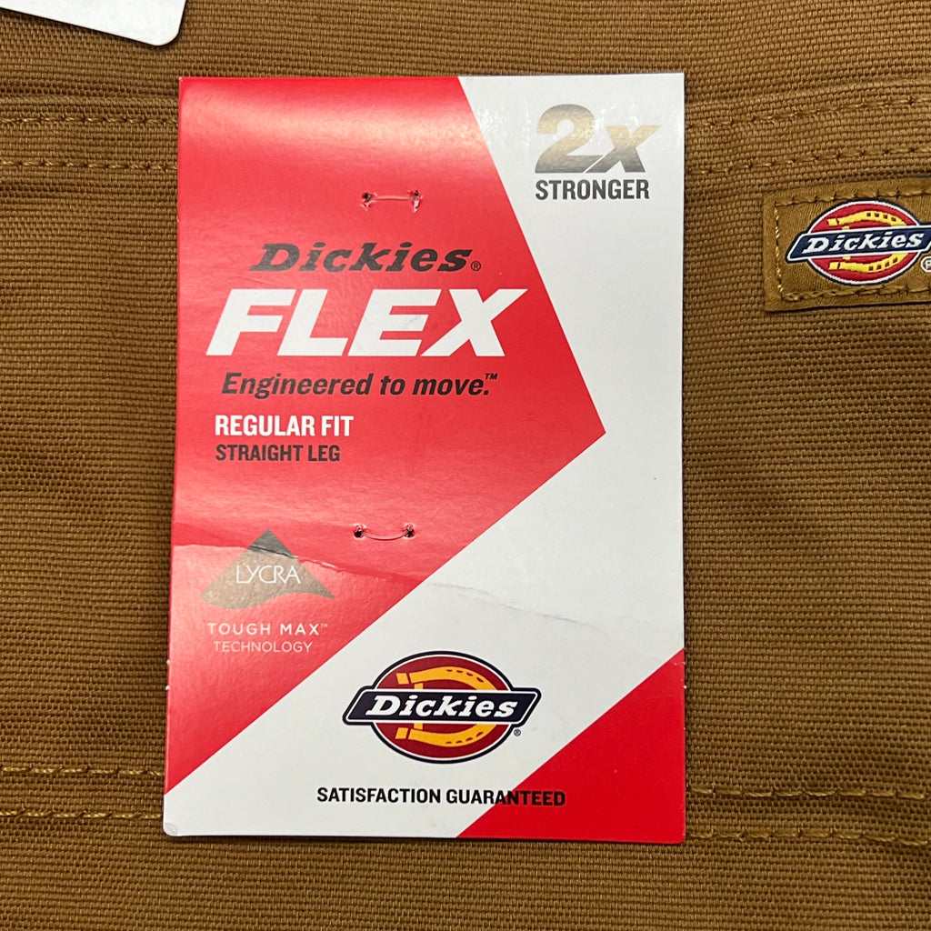 Men’s Dickies Flex Regular Fit Cargo Pants – Stonewashed Brown Duck