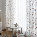 Pastoral Sheer Embroidered Curtain – Light-Filtering Design