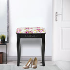 Vanity Stool – Floral Upholstered, Color Options