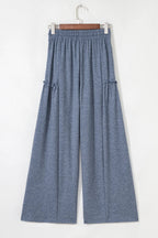 Women’s High-Rise Frill Detail Wide-Leg Pants