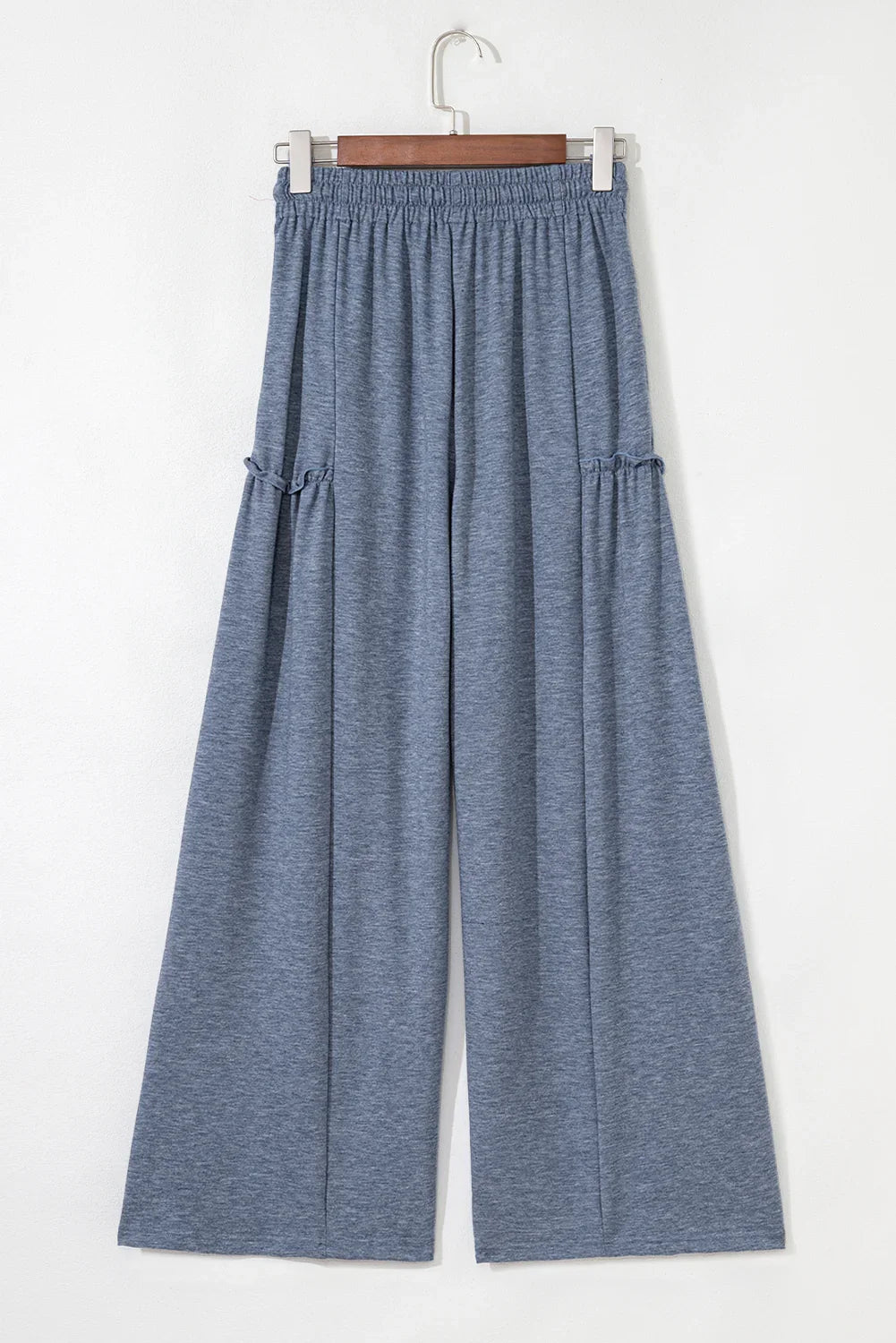 Women’s High-Rise Frill Detail Wide-Leg Pants