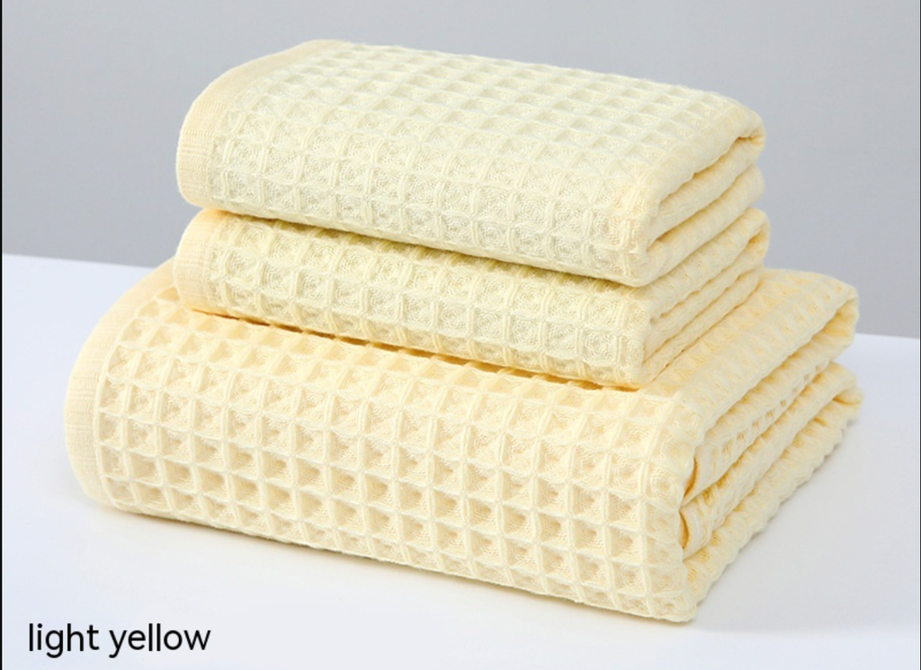 Waffle Cotton Bath Towel