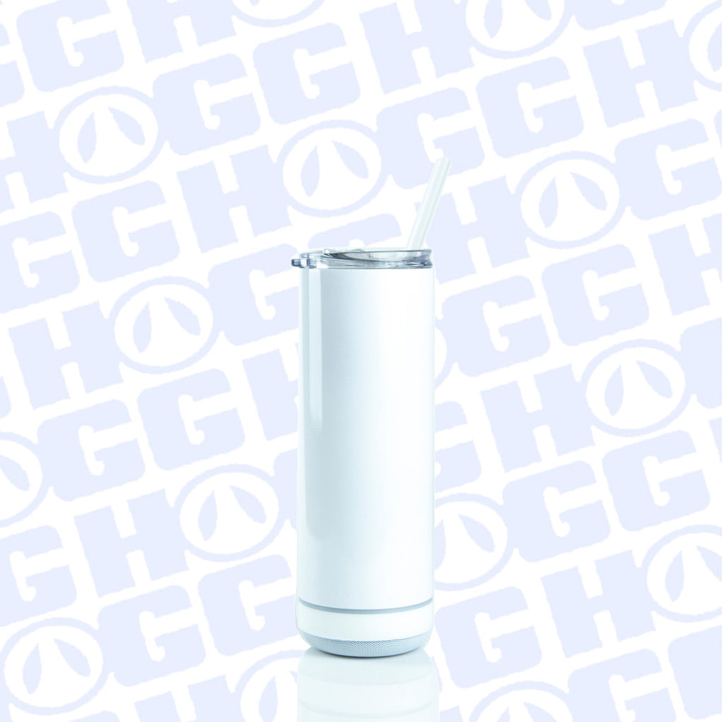 20 oz Wireless Speaker Tumbler – White