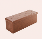 Folding Storage Ottoman Bench – Multiple Sizes & Colors