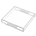 Acrylic Serving Tray with Handles – Hiimiei (10 × 10, Clear)