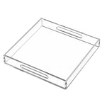 Acrylic Serving Tray with Handles – Hiimiei (10 × 10, Clear)