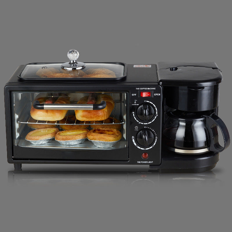 3-in-1 Breakfast Machine – Coffee Maker & Toaster Oven Combo