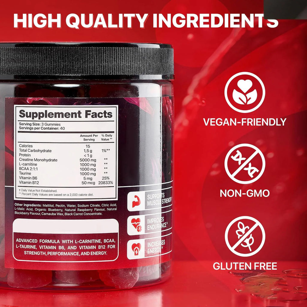 Muscle Boost Gummies (Creatine + Vitamins)