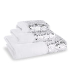 Sinatra 3-Piece Bath, Hand & Washcloth Towel Set – Zahari Home (White)