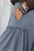 Women’s High-Rise Frill Detail Wide-Leg Pants