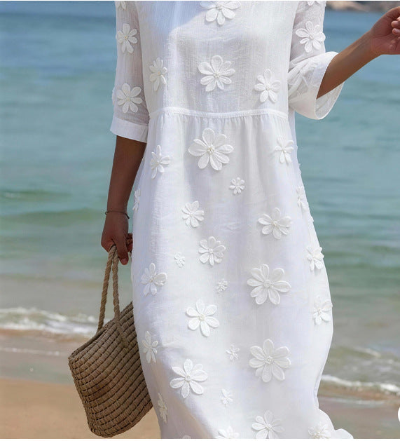 Women’s Relaxed Patchwork Maxi Dress