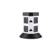 3D Vertical Socket Panel – Multi-Function Power Strip with USB