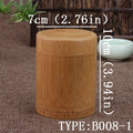 Mini Bamboo Tea Canister with Sealed Storage Box
