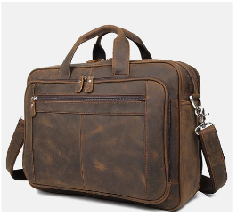 Leather Executive Laptop Briefcase (15.6") – Genebra