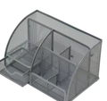 Large Capacity Metal Desktop Organizer – Pen & Document Holder