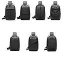 Men’s Oxford Crossbody Chest Bag – Black, 7 Styles