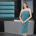 4-Piece Oversized Microfiber Bath Sheet Towel Set – 35" × 70" (Turquoise)