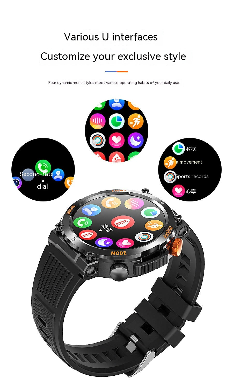 Smart Sports Fitness Activity Watch