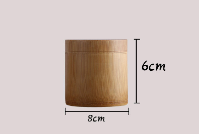 Mini Bamboo Tea Canister with Sealed Storage Box