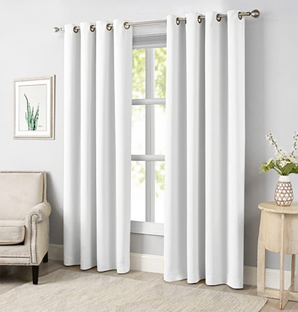 Solid Grommet Blackout Curtain Panel Set – Color & Size Options