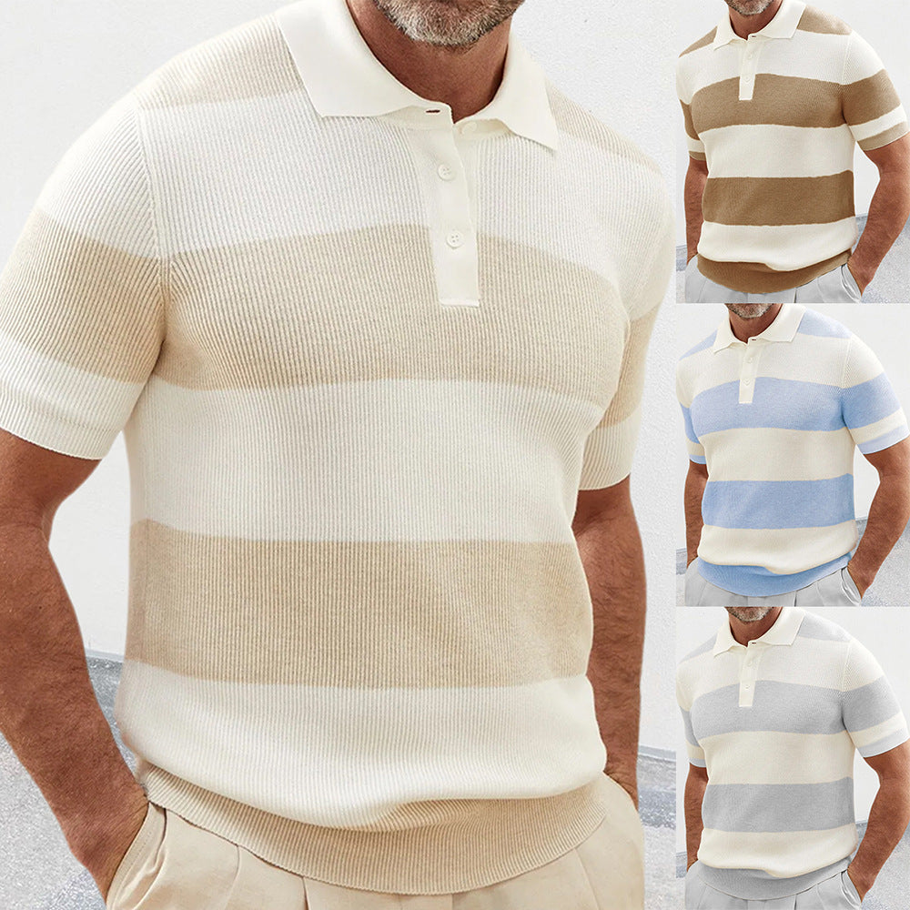 Men’s Slim-Fit Short Sleeve Knit Polo