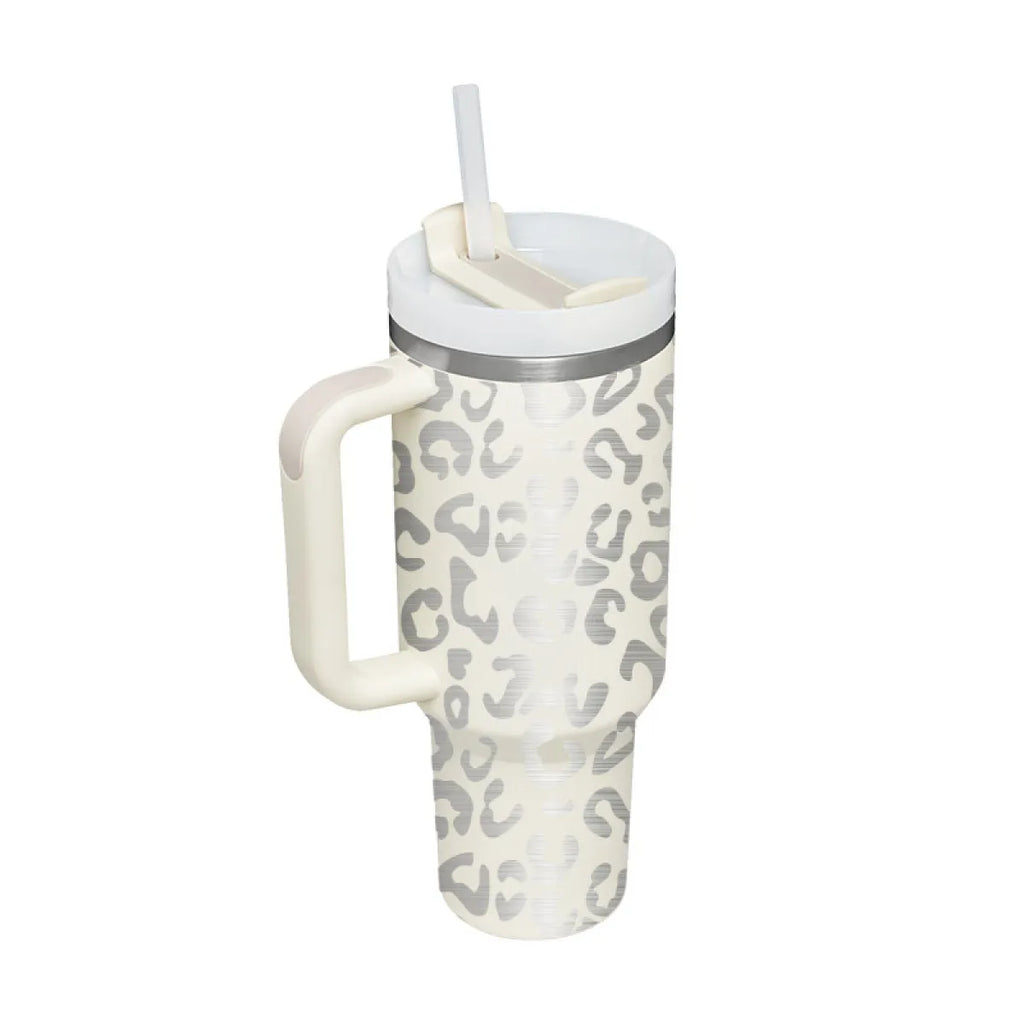 40 oz Stainless Steel Spill-Proof Insulated Tumbler with Straw