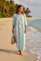 Women’s Relaxed Patchwork Maxi Dress