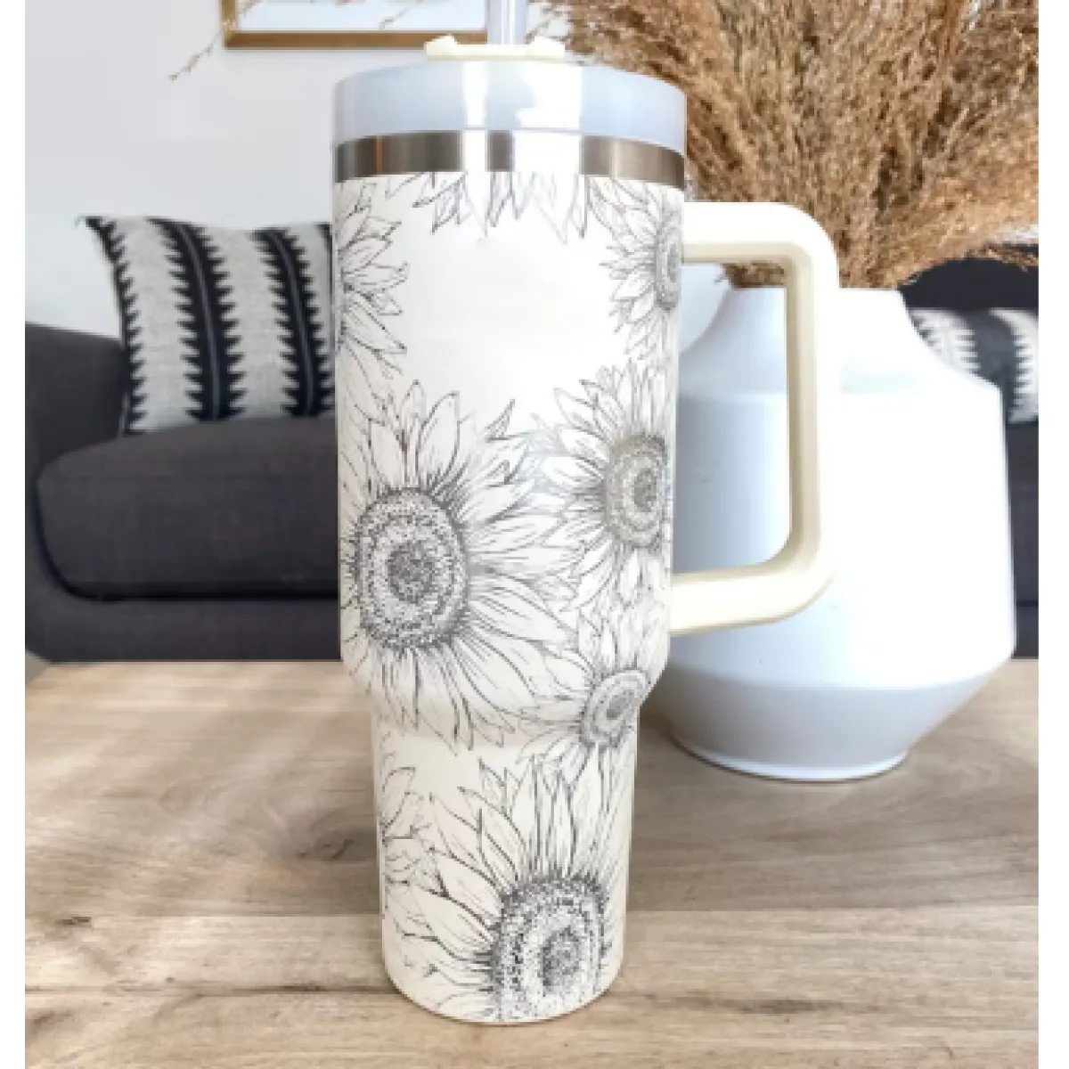 40 oz Stainless Steel Spill-Proof Insulated Tumbler with Straw