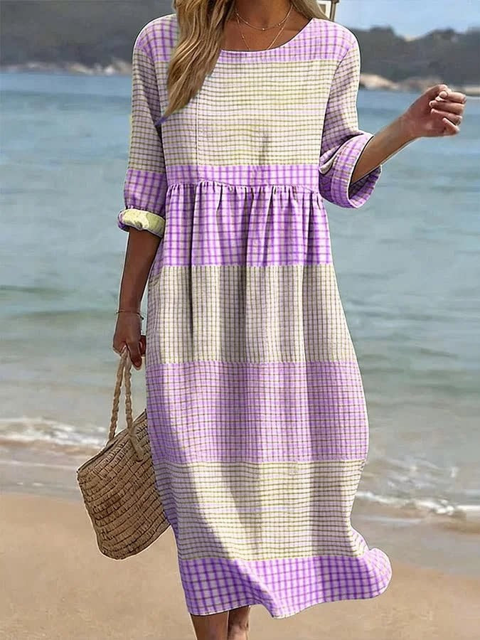Women’s Relaxed Patchwork Maxi Dress