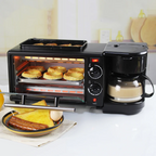 3-in-1 Breakfast Machine – Coffee Maker & Toaster Oven Combo
