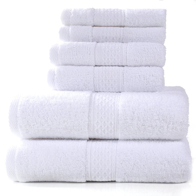 6-Piece Cotton Absorbent Bath Towel Set