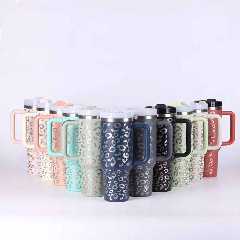 40 oz Stainless Steel Spill-Proof Insulated Tumbler with Straw