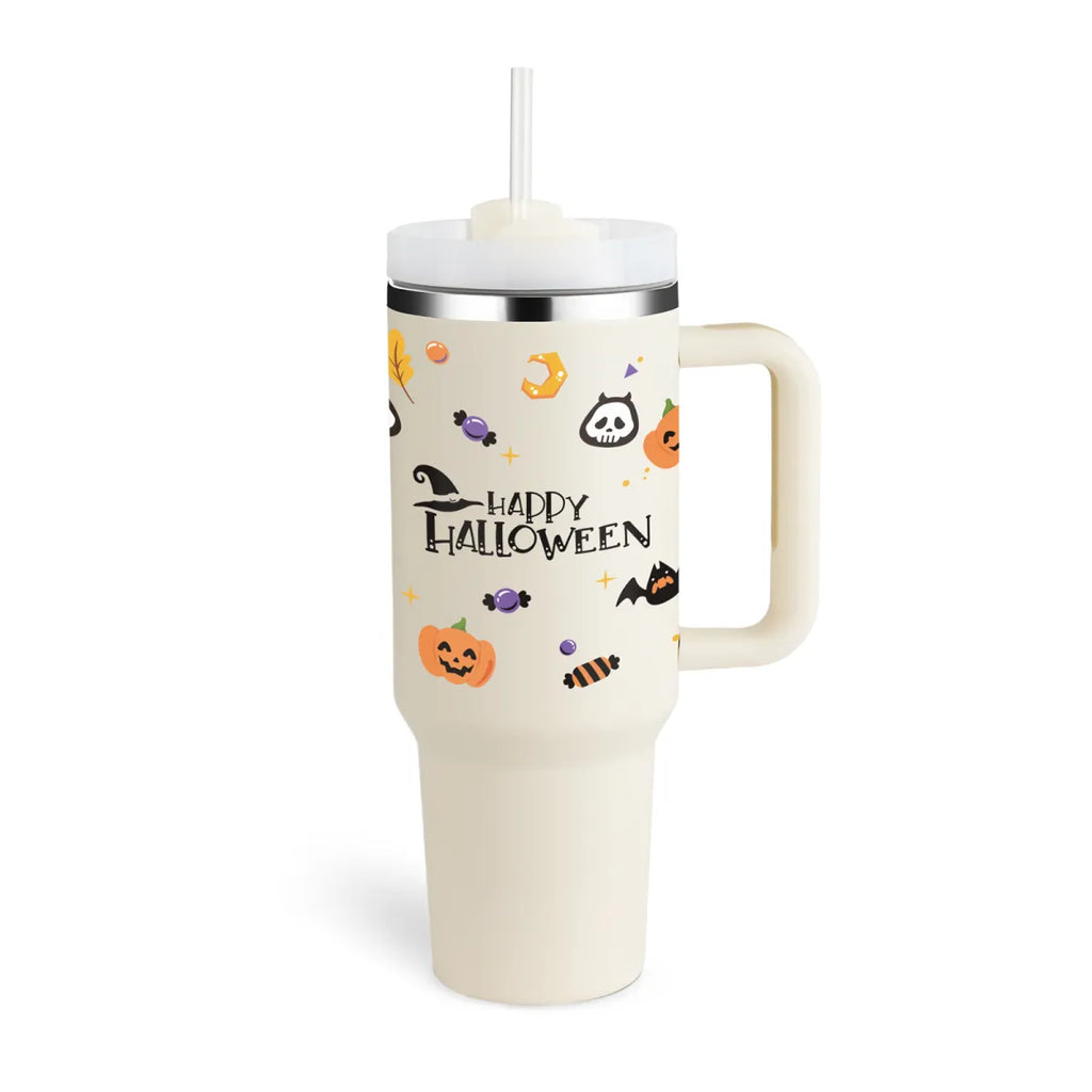 40 oz Stainless Steel Spill-Proof Insulated Tumbler with Straw