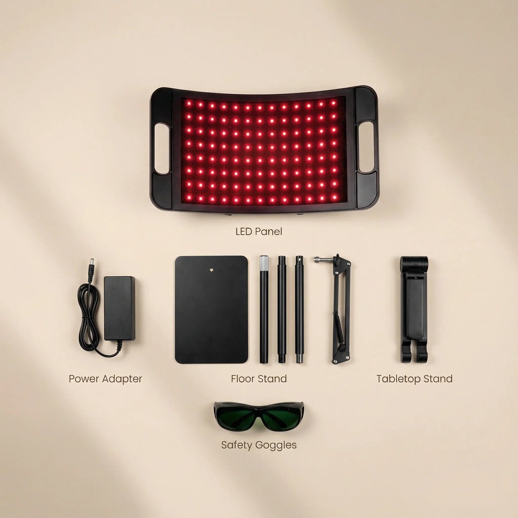 Red & Near-Infrared Light Therapy Lamp with Adjustable Stand
