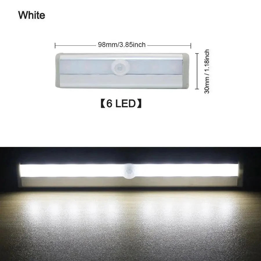 PIR Motion Sensor LED Cabinet Light – 6 or 10 LED