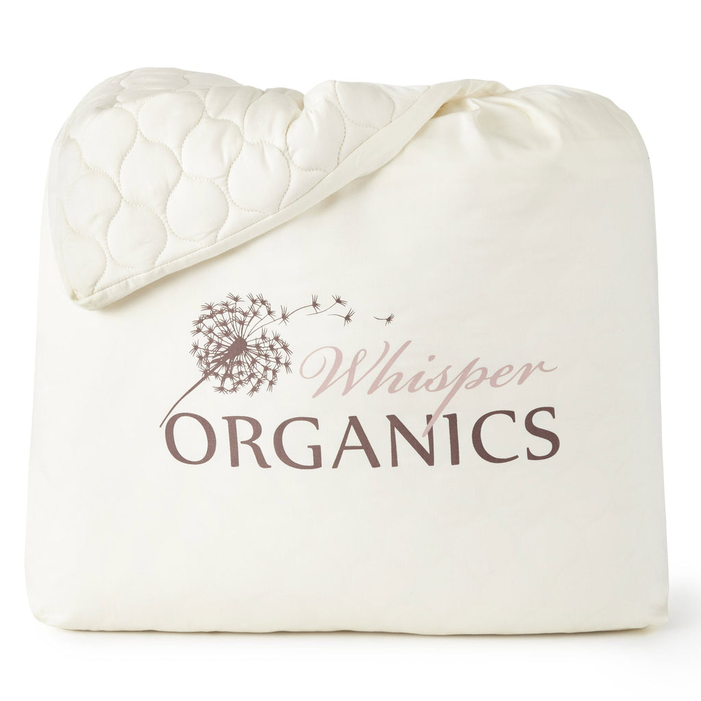 Organic Cotton Quilted Mattress Pad – Absorbent, Non-Waterproof Protection