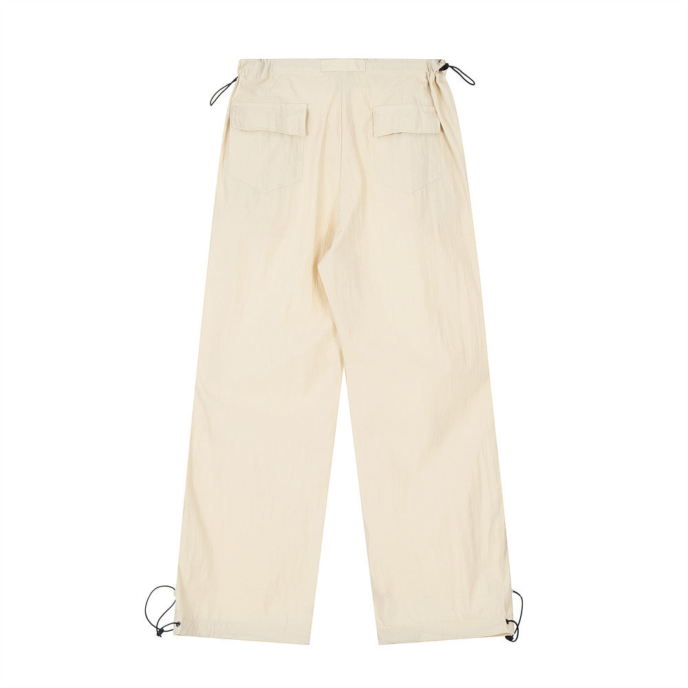 Men’s Wrinkled Drawstring Cargo Pants