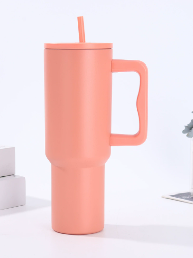 40 oz Stainless Steel Insulated Travel Tumbler with Straw