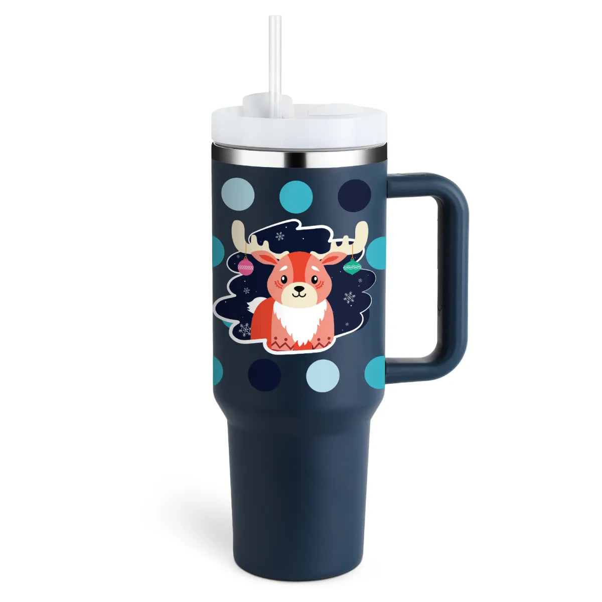 40 oz Stainless Steel Spill-Proof Insulated Tumbler with Straw