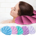 Inflatable Bath Pillow with Suction Cups – Terry Cloth