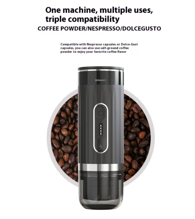 Portable Coffee Maker – Capsule Espresso Brewer