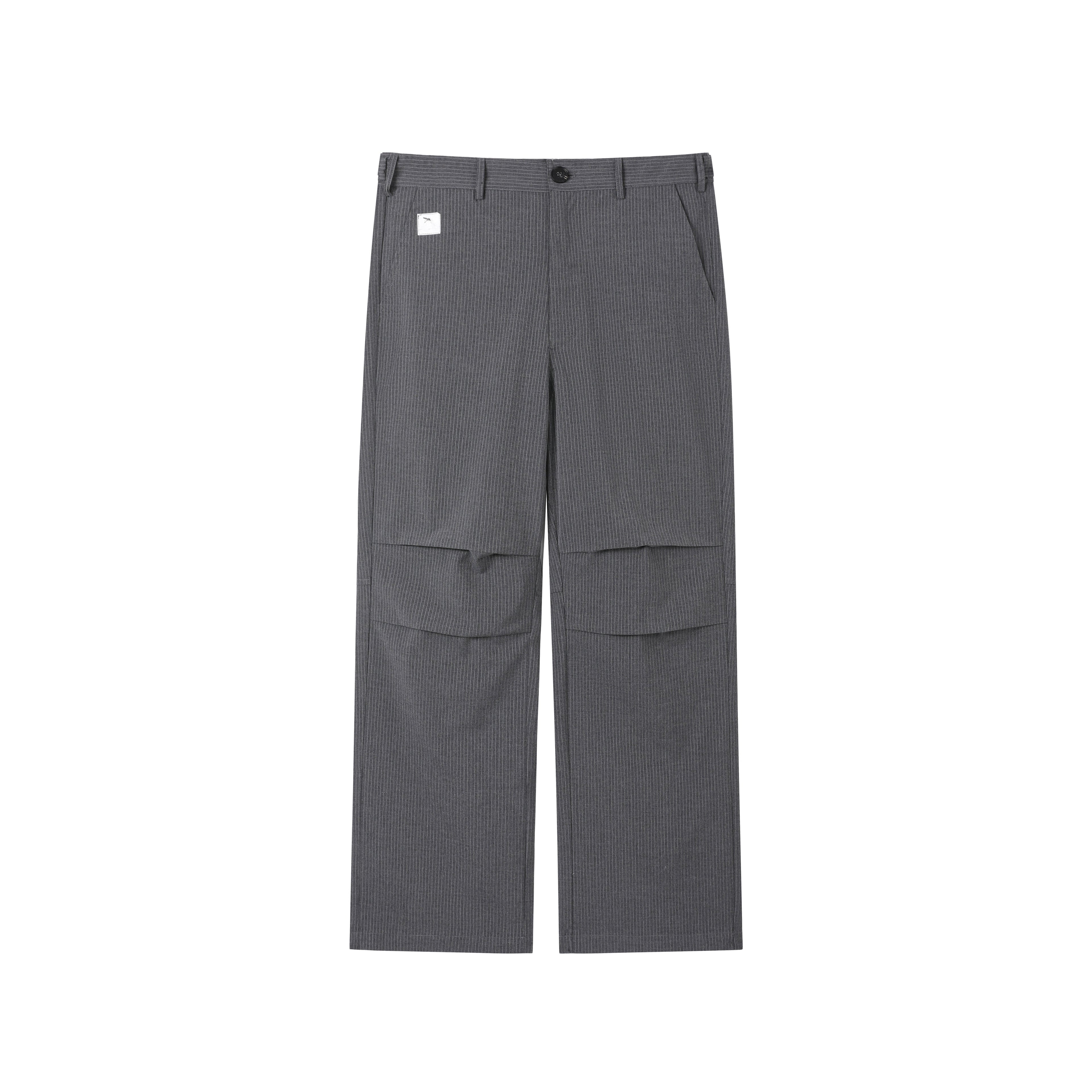 Men’s Pinstripe Tucked Wool Trousers