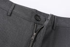 Men’s Pinstripe Tucked Wool Trousers