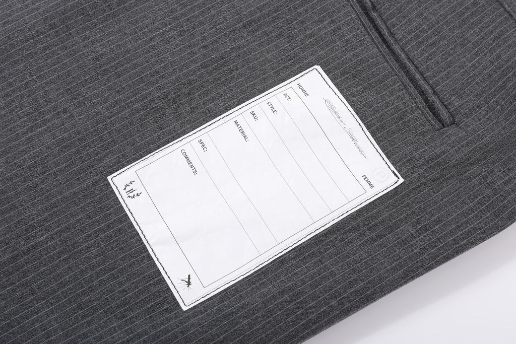 Men’s Pinstripe Tucked Wool Trousers