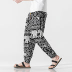 Men’s Retro Cotton Drawstring Pants