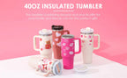 40 oz Stainless Steel Spill-Proof Insulated Tumbler with Straw