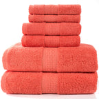 6-Piece Cotton Absorbent Bath Towel Set