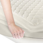 Organic Cotton Quilted Mattress Pad – Absorbent, Non-Waterproof Protection