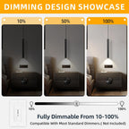 3-Piece Modern LED Pendant Light Set – Adjustable 2700K–6000K