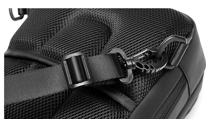 Men’s Oxford Crossbody Chest Bag – Black, 7 Styles
